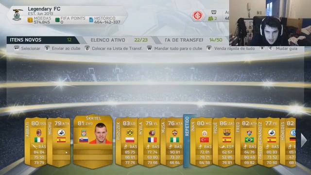 FIFA 14 - Abrindo packs - Tirei 5 TOTS! (Reação com facecam) смотреть онлайн