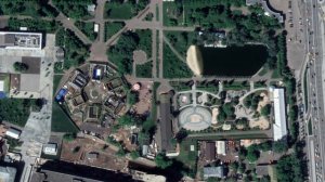 Интересные объекты на спутниковой карте России