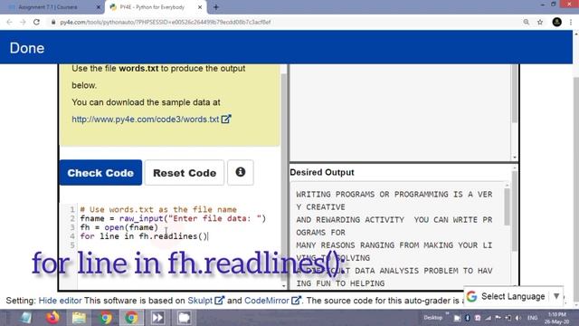 Python Data Structures Assignment 7.1 Solution [Coursera] | Assignment 7.1 Python Data Structures