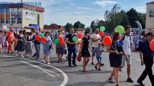 День Независимости Республики Беларусь. День Республики. Наровля. Шествие коллективов