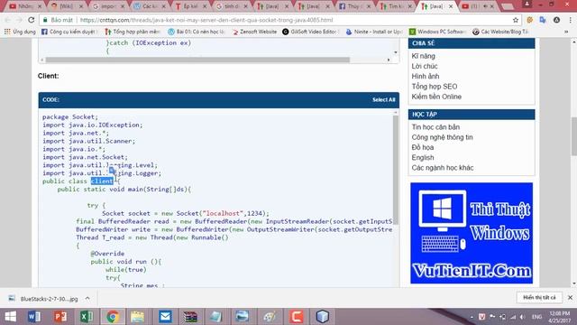 [Java] Kết nối máy server đến client qua socket trong java смотреть онлайн
