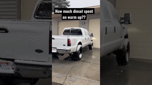 ?DIESEL?isn’t cheap.. but it still has to warm up.. #ford #fail #funny #diesel #smoke #follow