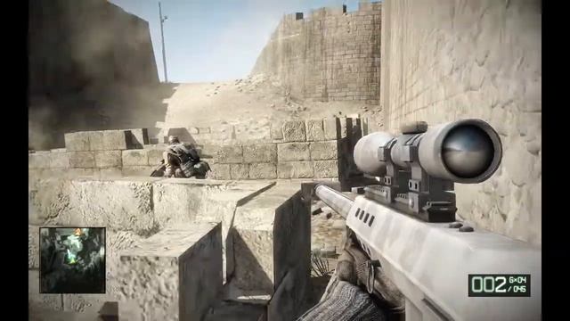Battlefield Bad Company 2 Serious Sniper Use Quadro FX1800 смотреть онлайн