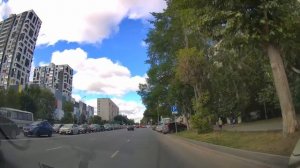 Движение на автомобиле по Тюмени на Даудельную/Trip on the Tyumen city streets