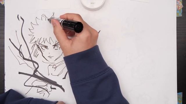 【ギネス級】絵描きは「息を止めてる間」だけで、どれくらいの絵が描けるの？【鬼滅の刃/呪術廻戦/チェンソーマン/他】