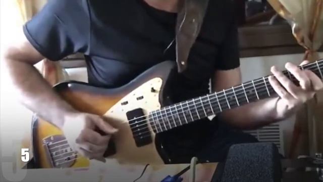 10 top rock guitar riffs on a Fender Jazzmaster смотреть онлайн