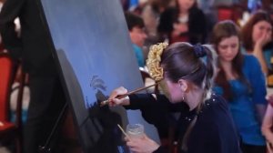 Шоу Золотой песок (Портрет блёстками - Молодожены)