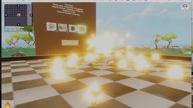 Decentraland Game Jam 2020 September: Homicide Testlab : Part 1: Fire Explosion Chain Reaction