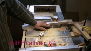 Столярка. Самоделки. Выборка филеночного спуска на циркулярной пиле. 2