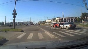 Разборка на дороге
