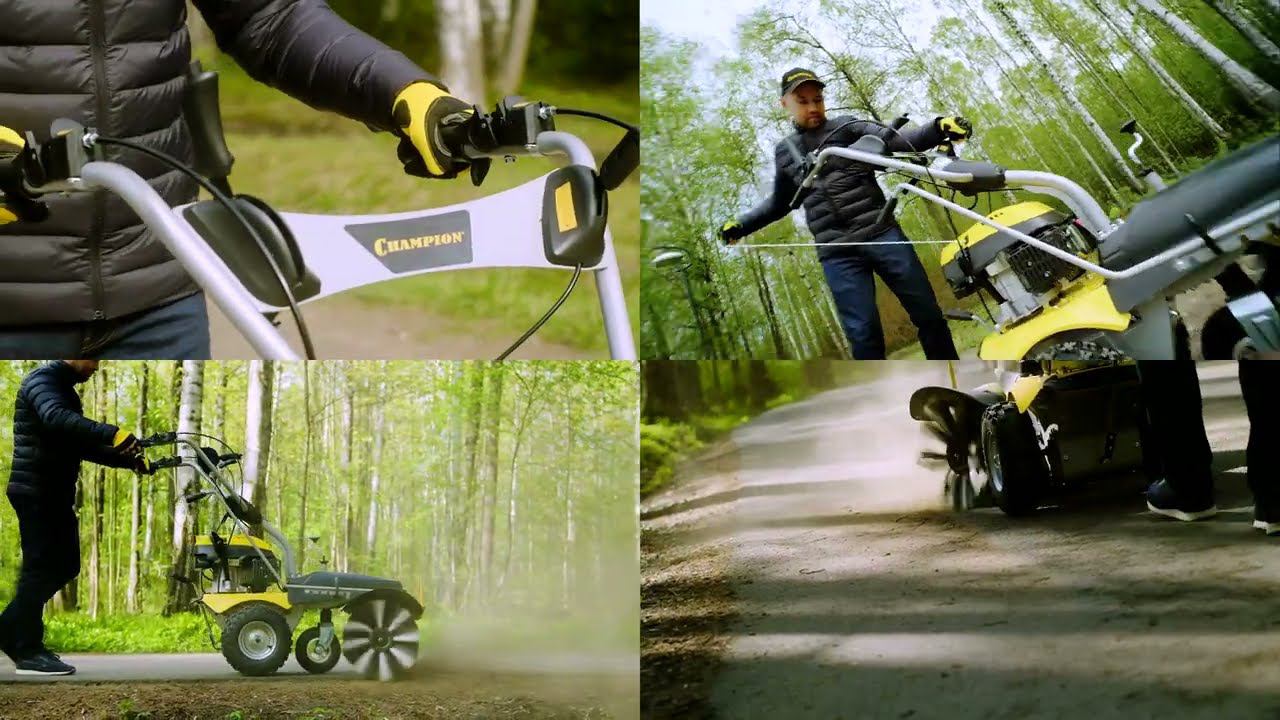 Как метет подметальная машина Champion GS5080? смотреть онлайн