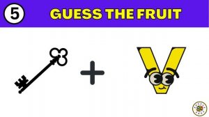 GUESS THE FRUIT BY EMOJI | RIDDLES | PUZZLE GAME | BRAINTEASERS | V-30