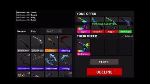 W/L? | C luger + adds for C db | Roblox MM2 Trade