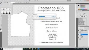 How to create dashed lines and curves in Photoshop CS5