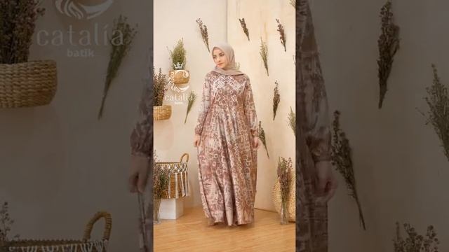 DRESS BATIK WANITA MODERN CHALEA DRESS BY CATALIA BATIK