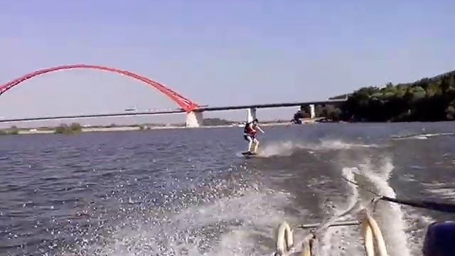 Вейкбординг.  Первое падение. 2015 06 20 17 14 45 смотреть онлайн