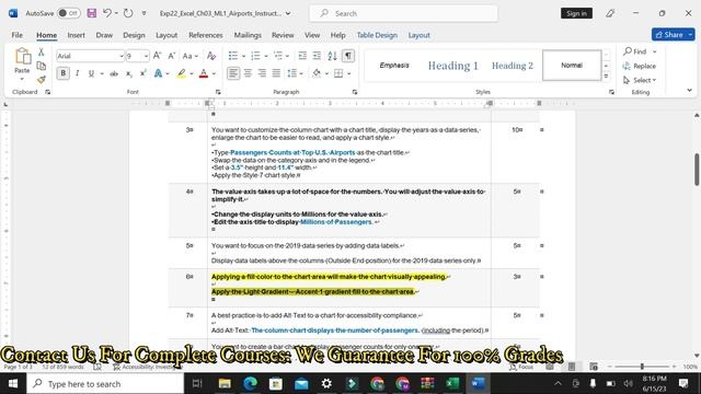 Exp22_Excel_Ch03_ML1_Airports | Excel Chapter 3 Mid-Level 1 - Airport Passenger Counts_Mylab_Excel