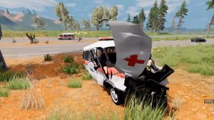 СРОЧНЫЙ ВЫЗОВ! СКОРАЯ ПОМОЩЬ ЕДЕТ ПО ВСТРЕЧКЕ | BeamNG.drive