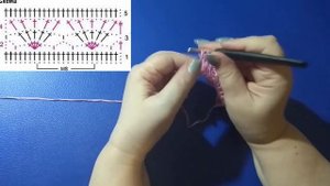 Кружевная отделка кардигана из 2 шестиугольников  2 часть