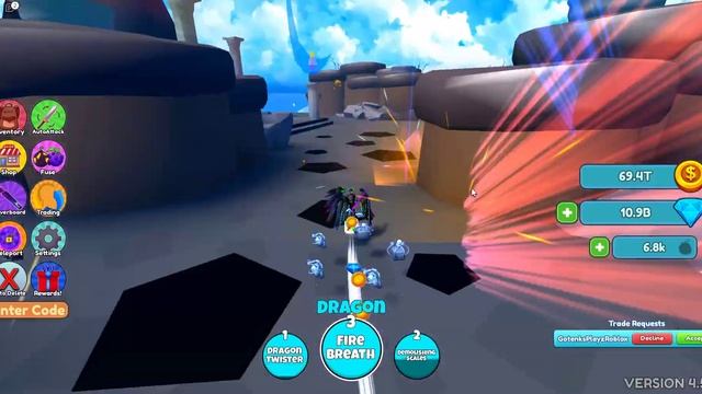 Anime Fruit Simulator - Update 4.5 New Devil Fruit DRAGON! смотреть онлайн