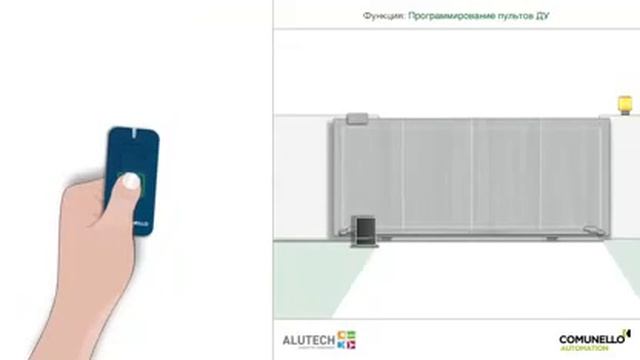Настройка всех основных функций блока управления привода для откатных ворот Comunello серии Fort