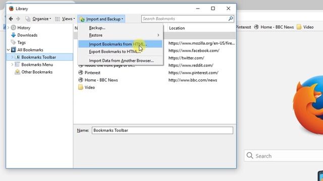 How to Export Bookmarks from Firefox | Backup Bookmarks in Mozilla Firefox 2018 смотреть онлайн
