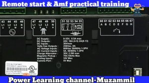 Diesel Generator Auto start & Stop wiring explain | auto main failure & remote start wiring dse 732
