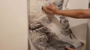 Трансферная плёнка вместо фотообоев или росписи. (Transferring film instead wallpapers or painting)