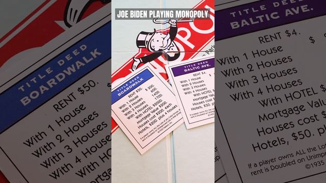 Joe Biden Playing Monopoly