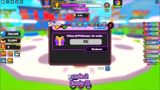 *NEW UPDATE CODES* [EASTER] Strong Muscle Simulator ROBLOX | LIMITED CODES TIME | 7 APRIL 2023 смотреть онлайн