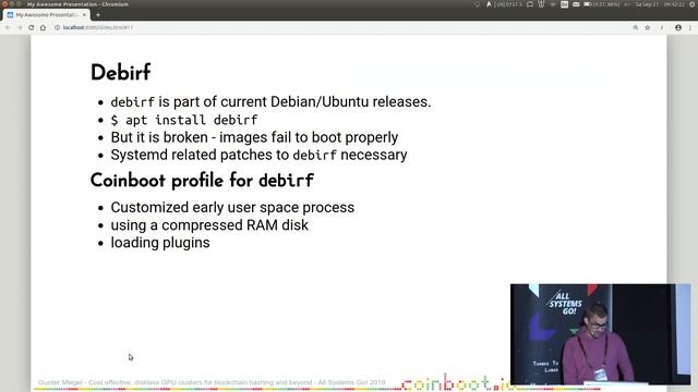 Coinboot - Cost effective, diskless GPU clusters for blockchain hashing and beyond смотреть онлайн