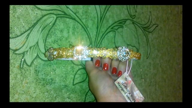 Ободок чешское стекло + кристаллы.Ручная работа" Mila Kovach" смотреть онлайн