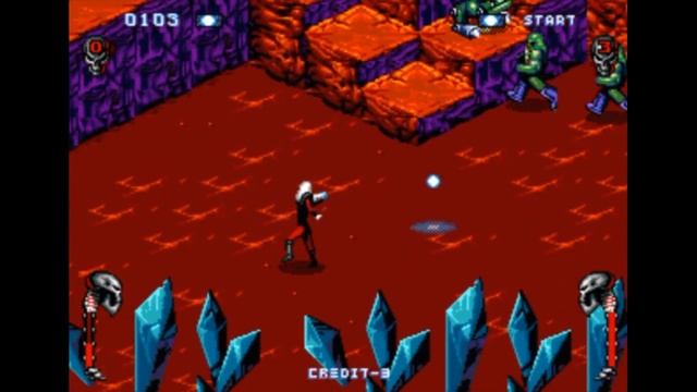 Sega Mega Drive 2 (Smd) 16-bit Skeleton Krew Level 4 Mars