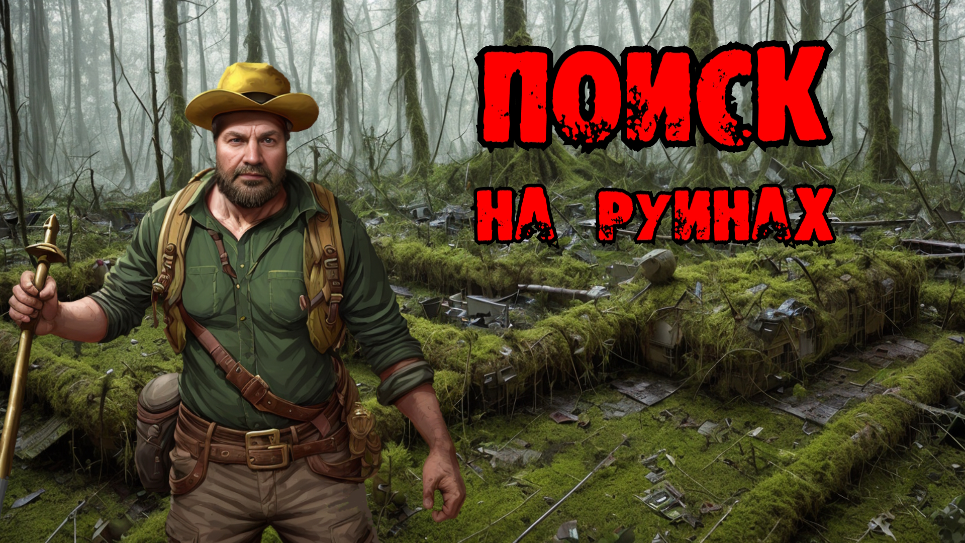 Странные руины из бетонных плит. Находки и опасности. Путешествую с легендарным Винни-Пухом.