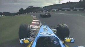 Alonso overtake Schumacher onboard 2005 Japan