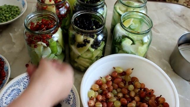 Кабачки консервированные с черной смородиной с красной смородиной с крыжовником с зеленым горошком смотреть онлайн