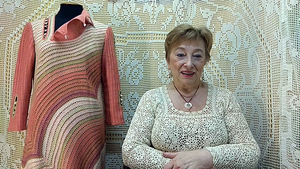 Платье "Розовая раковина". Мастер-класс по вязанию крючком от О. С. Литвиной.