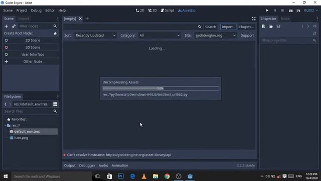 How to install python in Godot | Godot-python tutorial | Hindi 2020 | Godot v3.2.3 | Godot engine