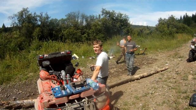 Оффроуд Топим CF MOTO 500ку УАЗы на переправе валят в брод смотреть онлайн