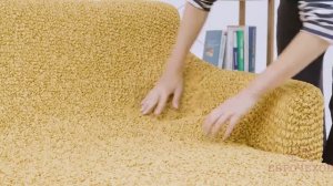 Как одеть чехол на угловой диван с выступом