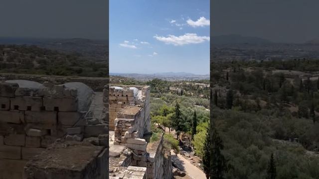 View from the Parthenon in Athens, Greece