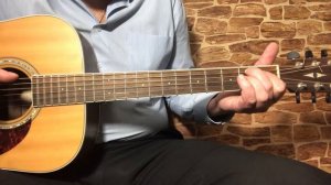 Аккорд Em+7 на гитаре