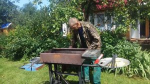 Мангал из старой швейной машины