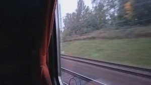 Станция Крюково и г. Зеленоград из окна вагона "Мегаполиса"