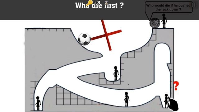 Выбери кто погибнет первым! Игра про стикменов! WHO DIES FIRST прохождение #2 смотреть онлайн