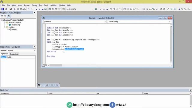 VBA Autocad_Bài 13_Linetypes và Layers смотреть онлайн