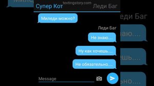 Привет) Переписка Леди Баг и Супер кота раскрытие своих личностей.