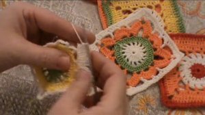 Вязание крючком изящного БАБУШКИНОГО КВАДРАТА