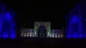 3D шоу в Регистане. Узбекистан. Самарканд.