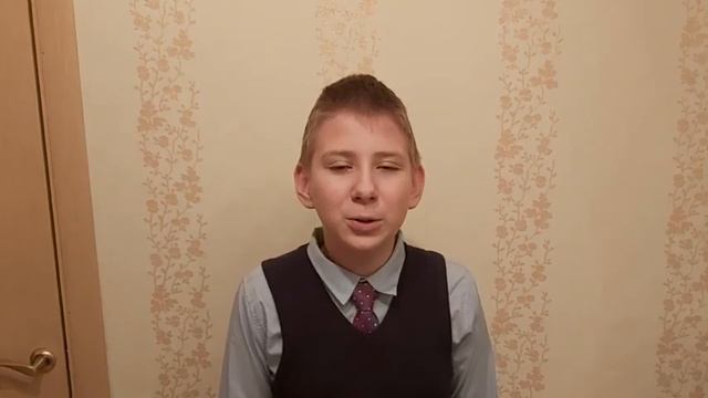 Басня Крылова "Ворона и лисица". Читает Симкин Владимир. Школа 626. смотреть онлайн